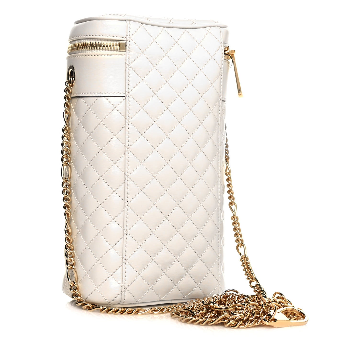 Calfskin Trapuntata Zumi Belt Bag Off White