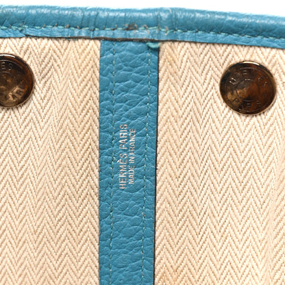 Hermes Vache Country Garden Party 30 TPM Turquoise 6 of 11