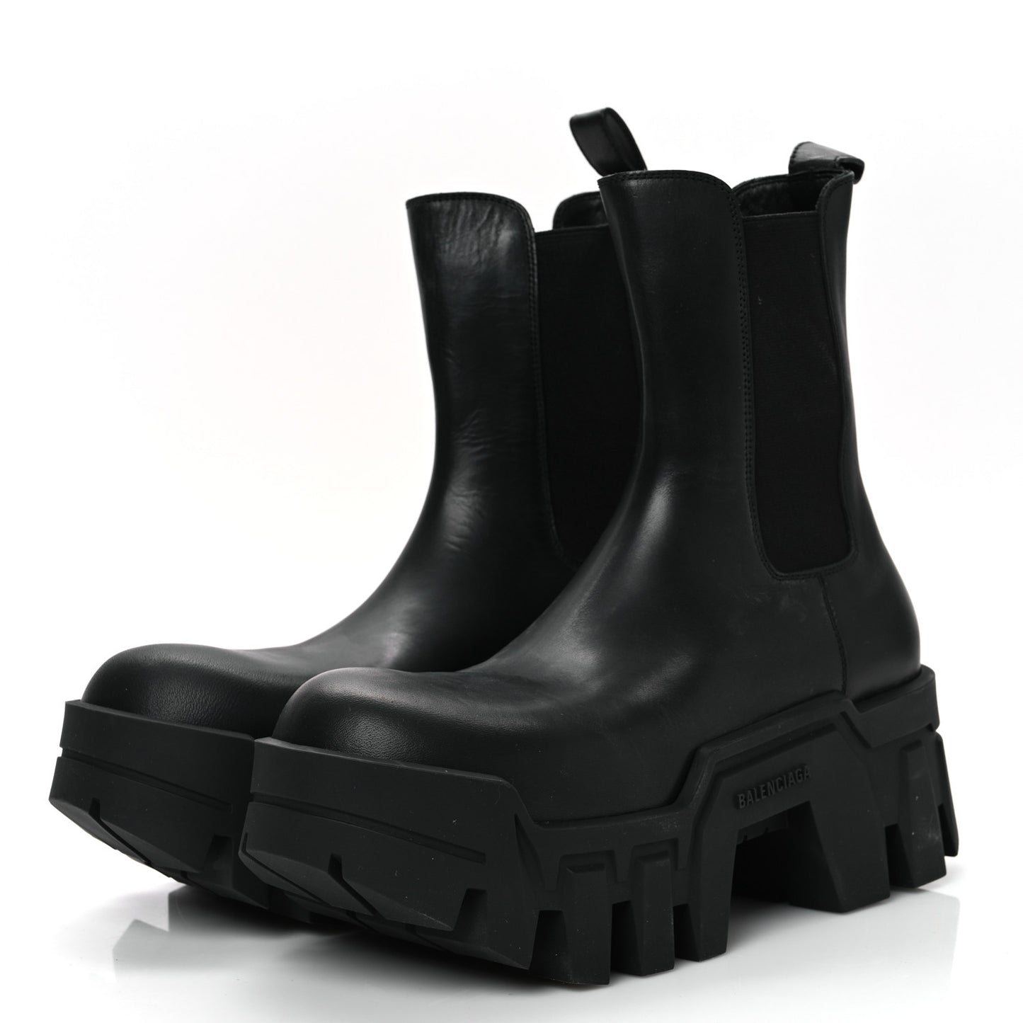 Smooth Calfskin Bulldozer Chelsea Boots 40 Black