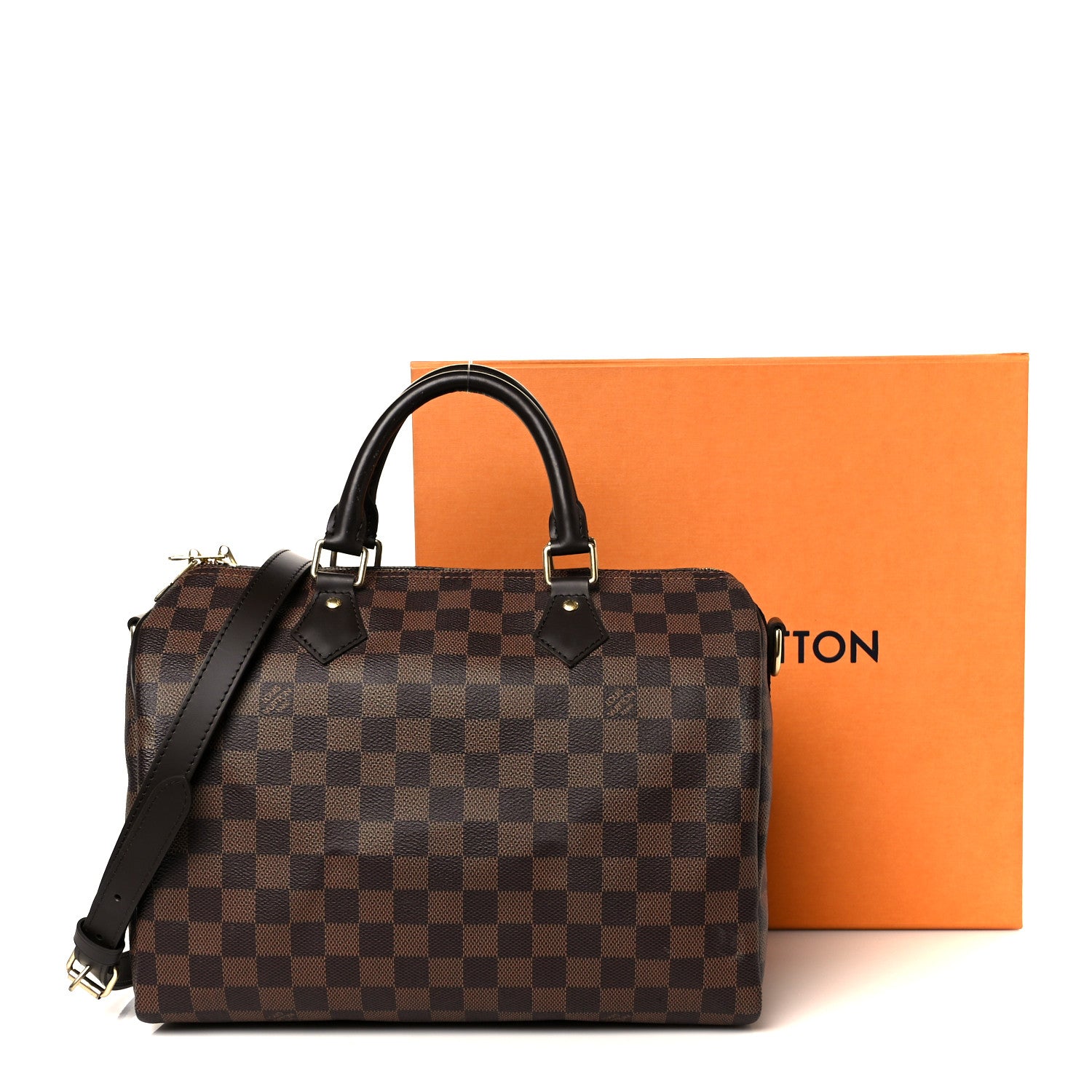 Louis Vuitton Damier Ebene Speedy Bandouliere 30 10 of 10