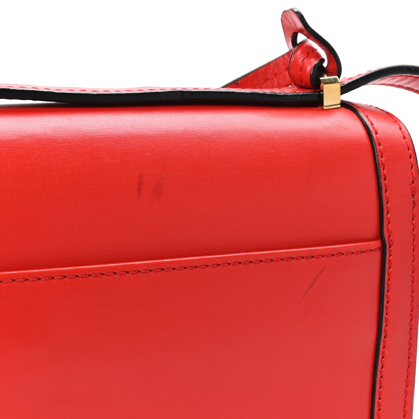 Calfskin Medium Barcelona Shoulder Bag Red