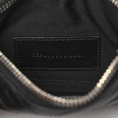 Saint Laurent Calfskin Matelasse Monogram Key Pouch Black 7 of 10
