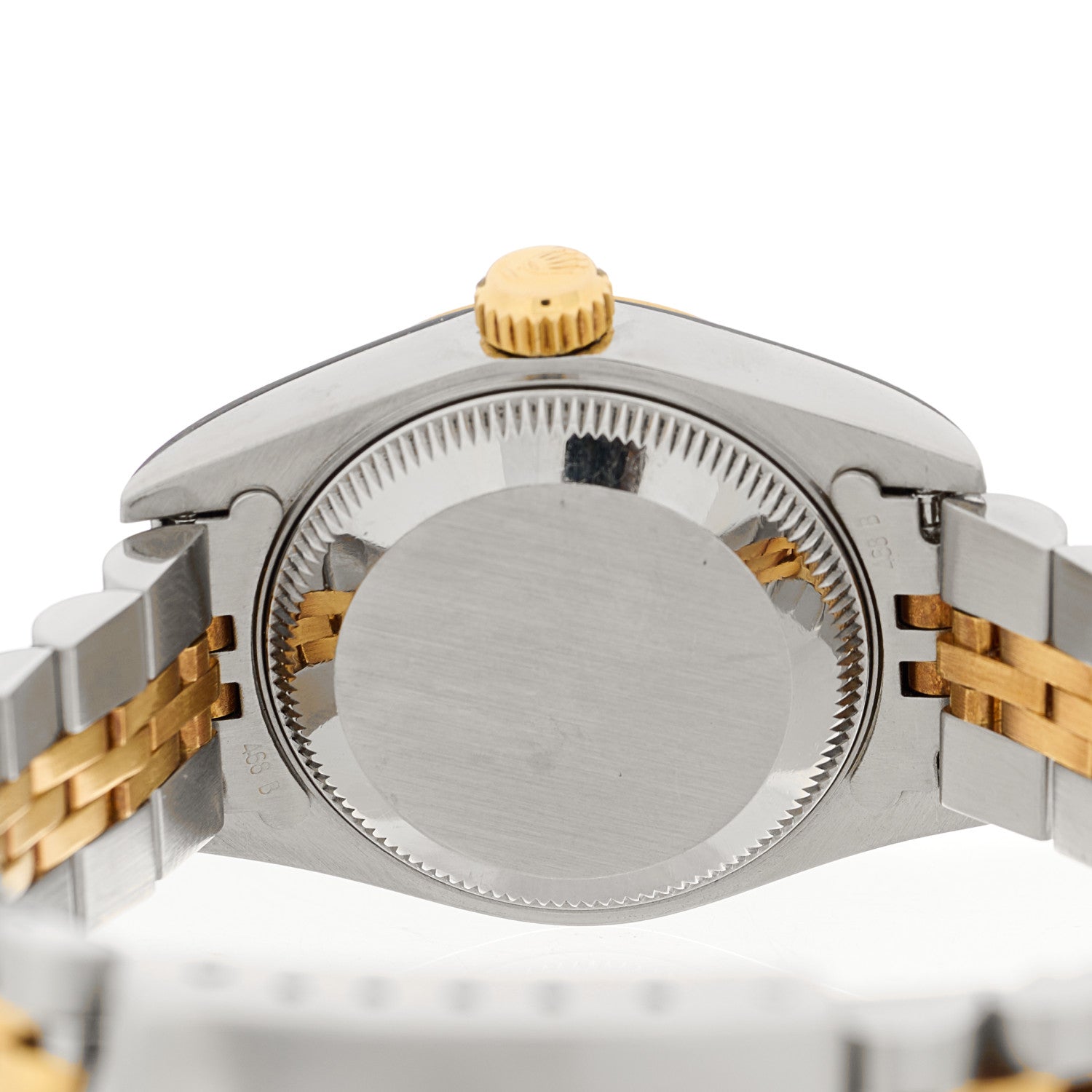 Rolex Stainless Steel 18K Yellow Gold Diamond 26mm Oyster Perpetual Datejust Watch Silver Jubilee 69173 4 of 4
