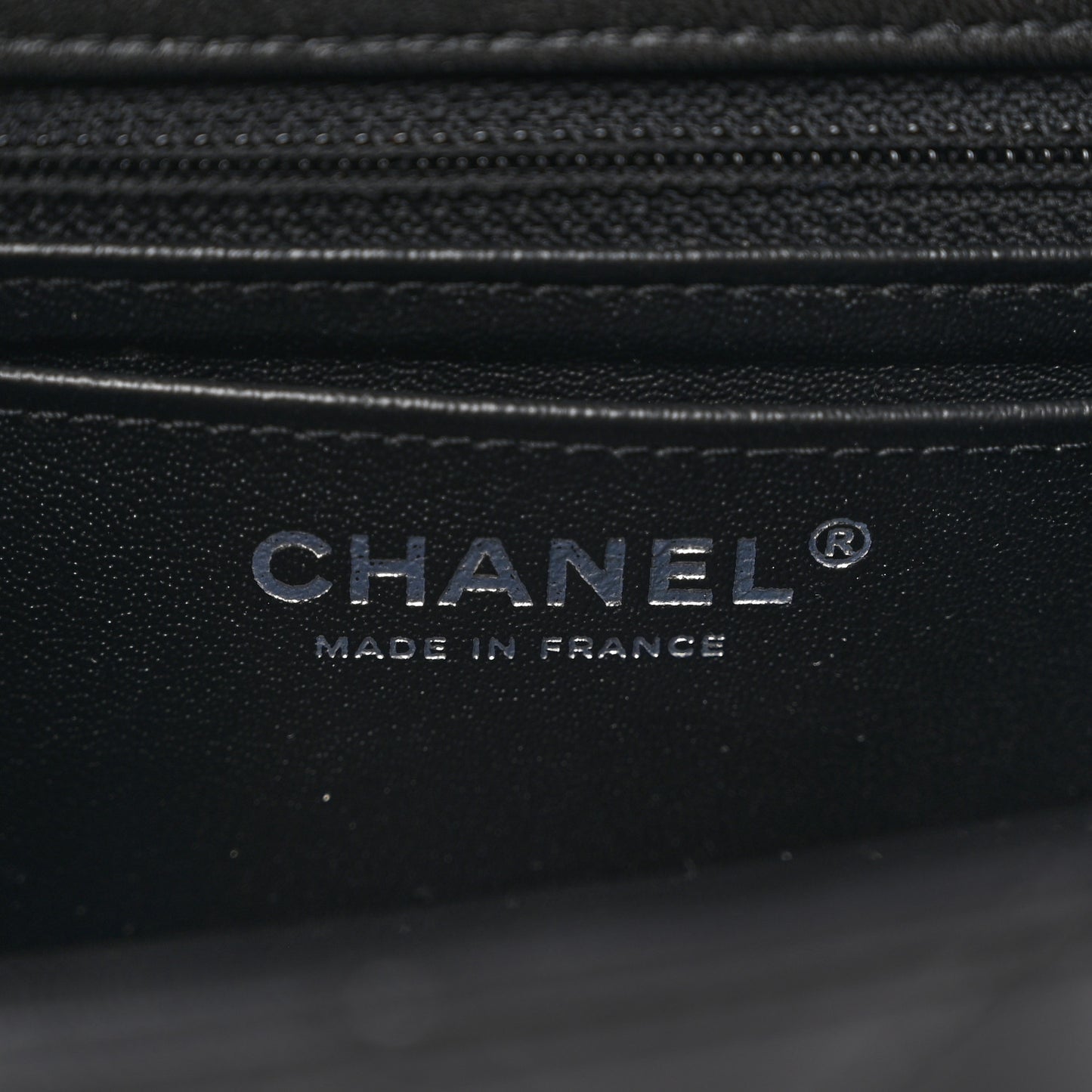 Lambskin Quilted Mini Rectangular Flap Black