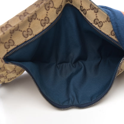 Gucci GG Monogram Web Double Pocket Belt Bag Blue 4 of 9