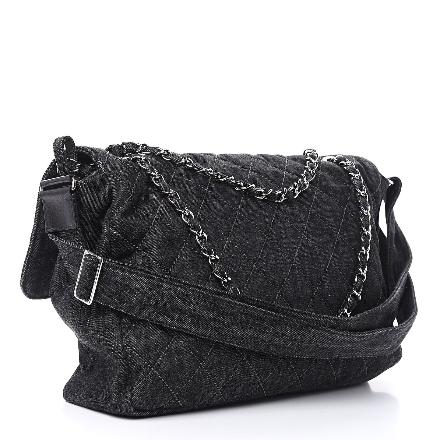 Denim Quilted Stretch Spirit Messenger Bag