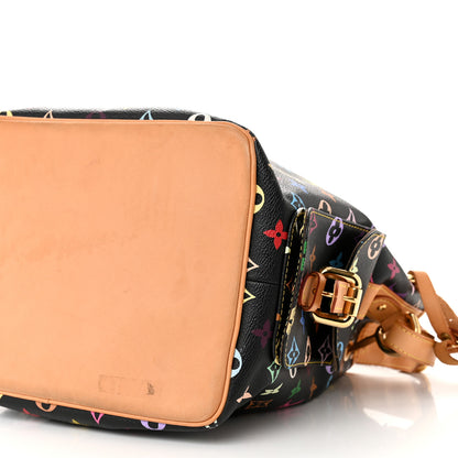 Louis Vuitton Monogram Multicolor Petit Noe Black 9 of 10
