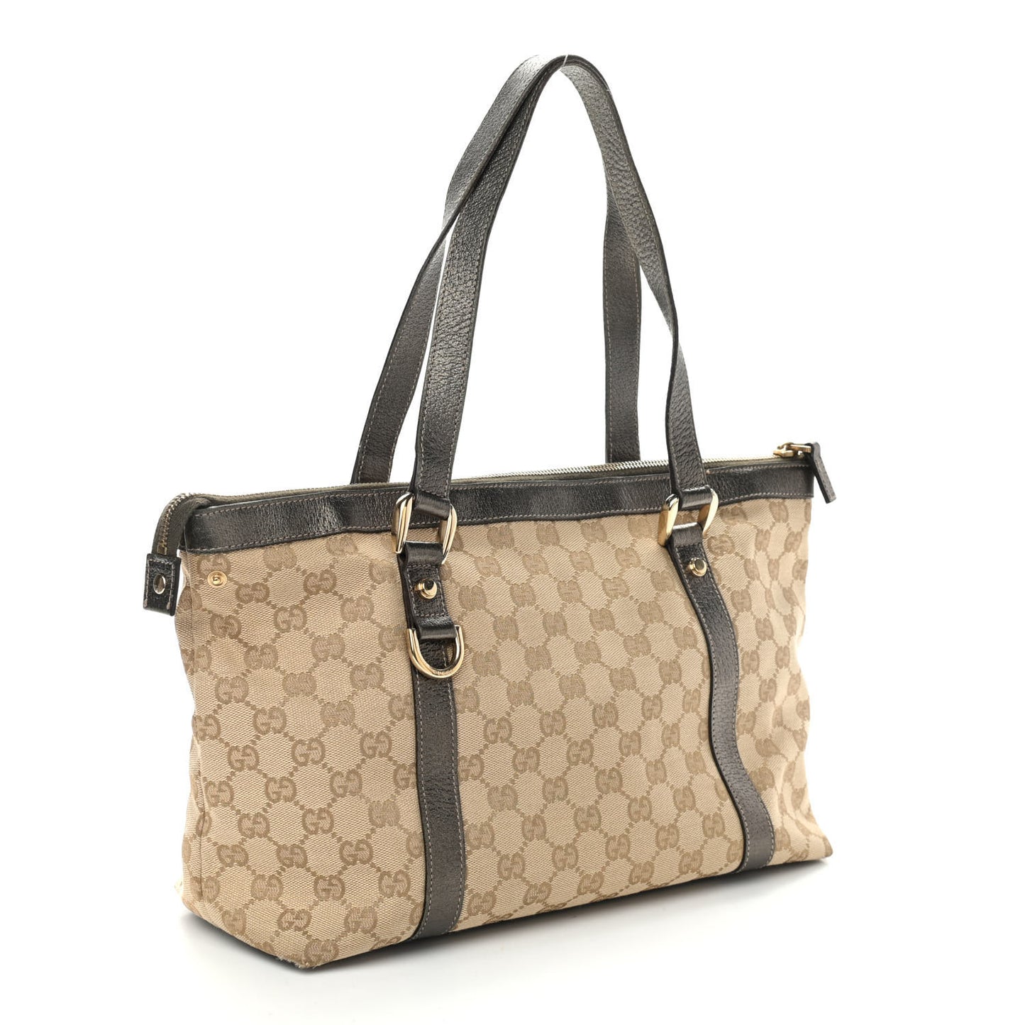 Monogram Medium Abbey Tote Metallic