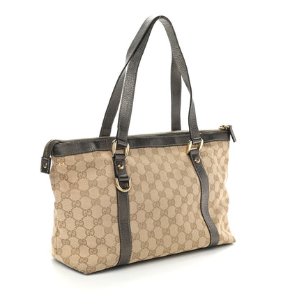 Gucci Monogram Medium Abbey Tote Metallic 2 of 13