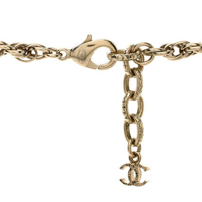 Chanel Pearl CC Round Pendant Necklace Gold 4 of 4