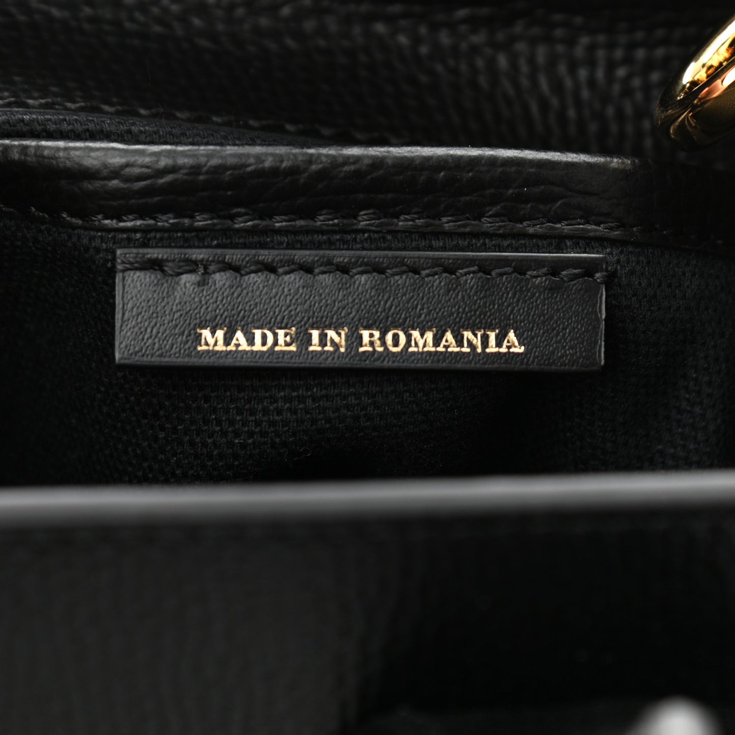 Derby Calfskin House Check Small Banner Tote Black