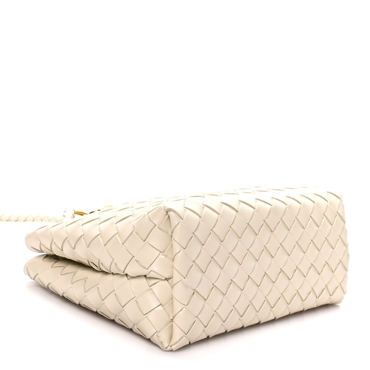 Nappa Intrecciato Small Andiamo Shoulder Bag Sea Salt