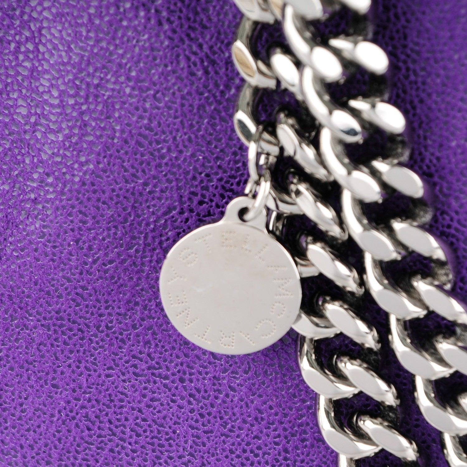 Stella McCartney Shaggy Deer Mini Falabella Tote Bright Purple 5 of 9