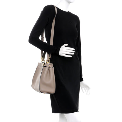 Fendi Vitello Seta Plexiglass Tortoise Medium Peekaboo Iconic Satchel Tortora 2 of 9