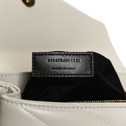 Saint Laurent Calfskin Y Quilted Monogram Toy Loulou Crossbody Bag Crema Soft 8 of 13