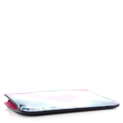 Louis Vuitton Metallic Vernis Degrade Key Pouch Blue Pink 4 of 8