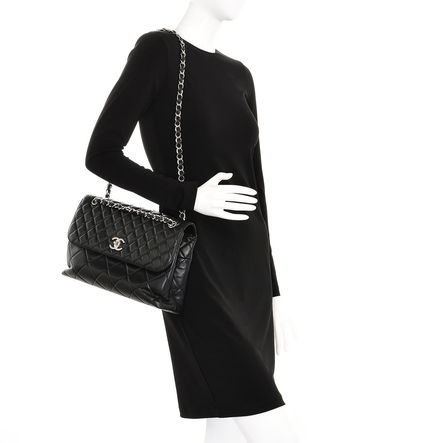 Chanel Calfskin Quilted In The Business Flap Bag Black 2 of 7