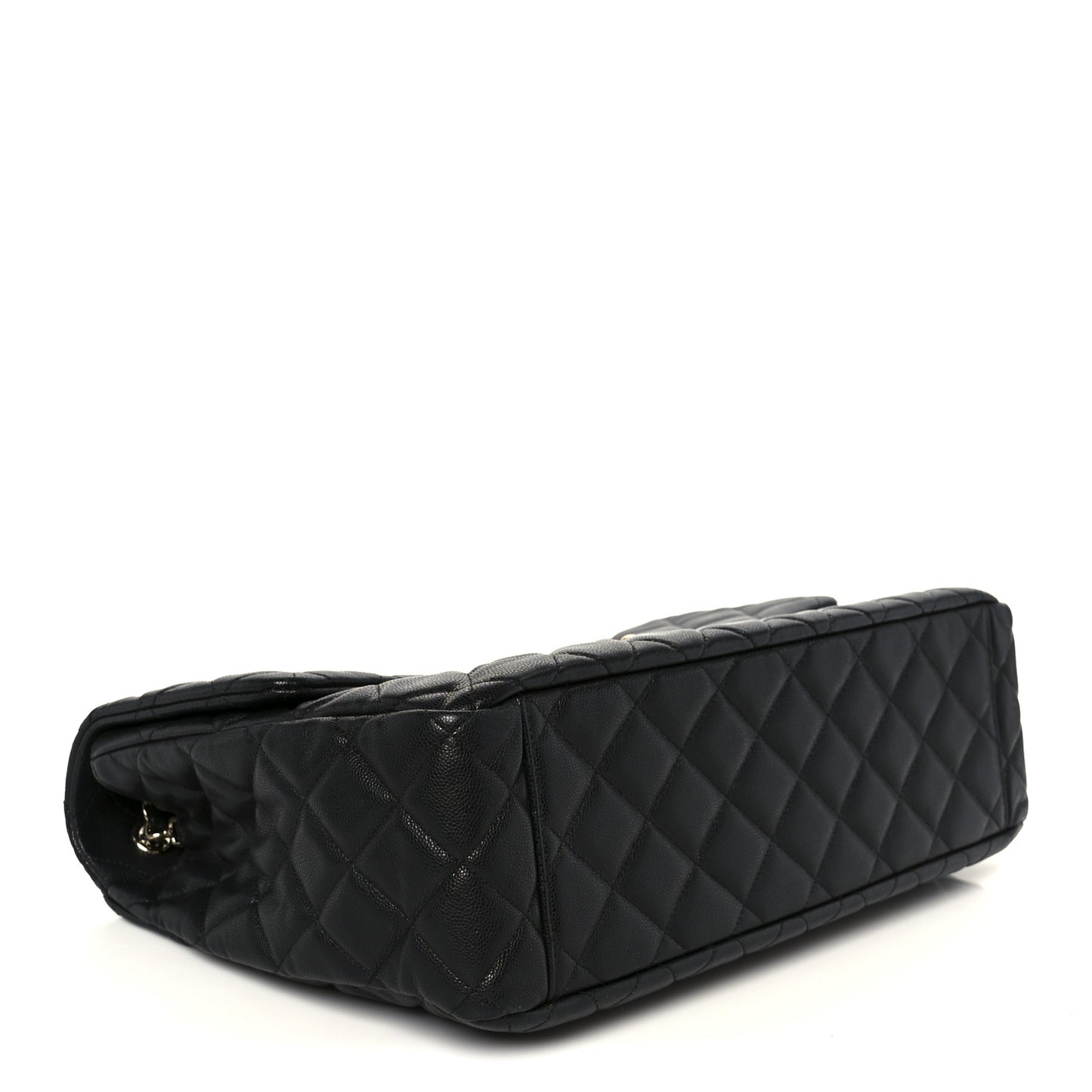 Caviar Quilted XXL Travel Flap Bag Black