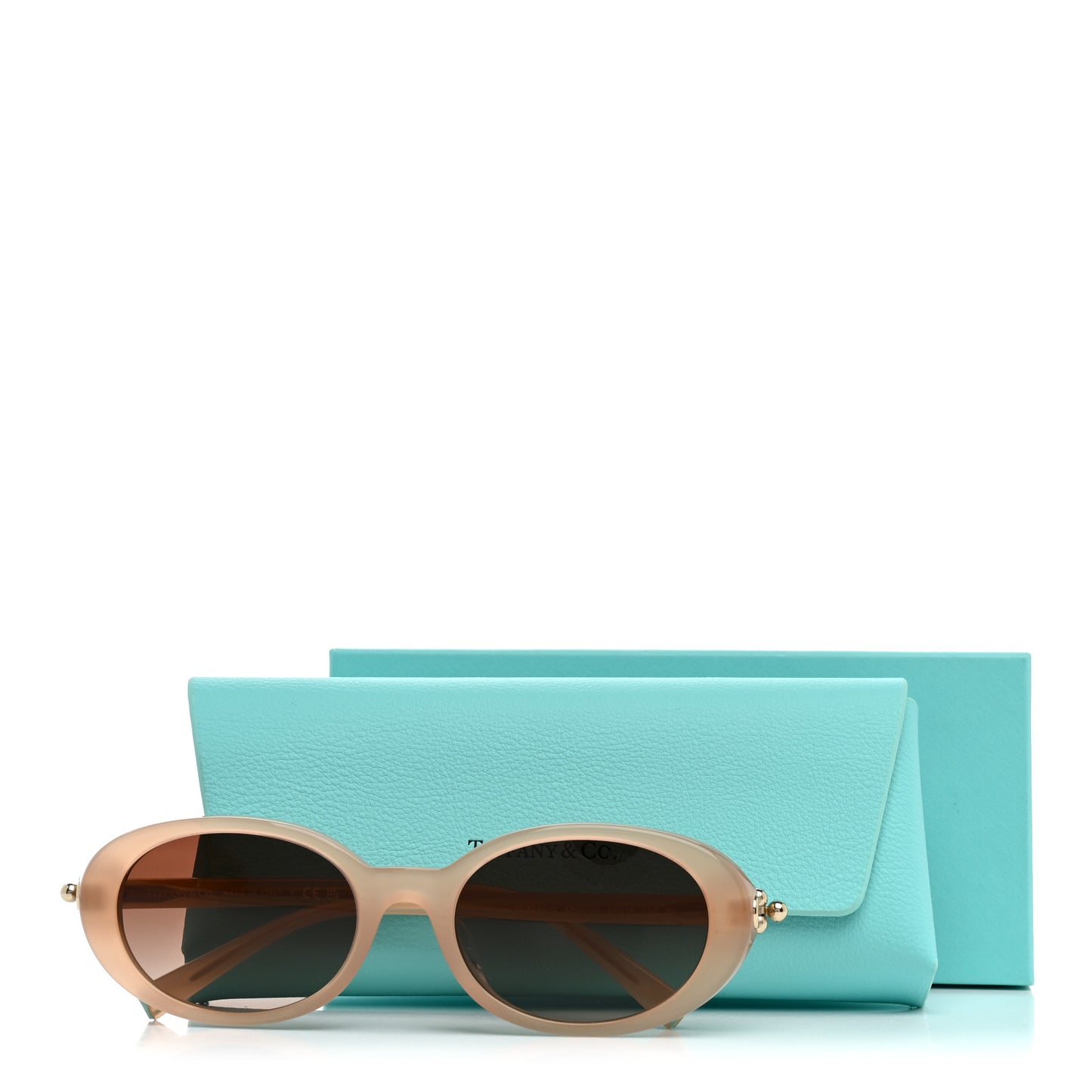 Acetate HardWear Oval Sunglasses TF4242D Opal Nude Pink
