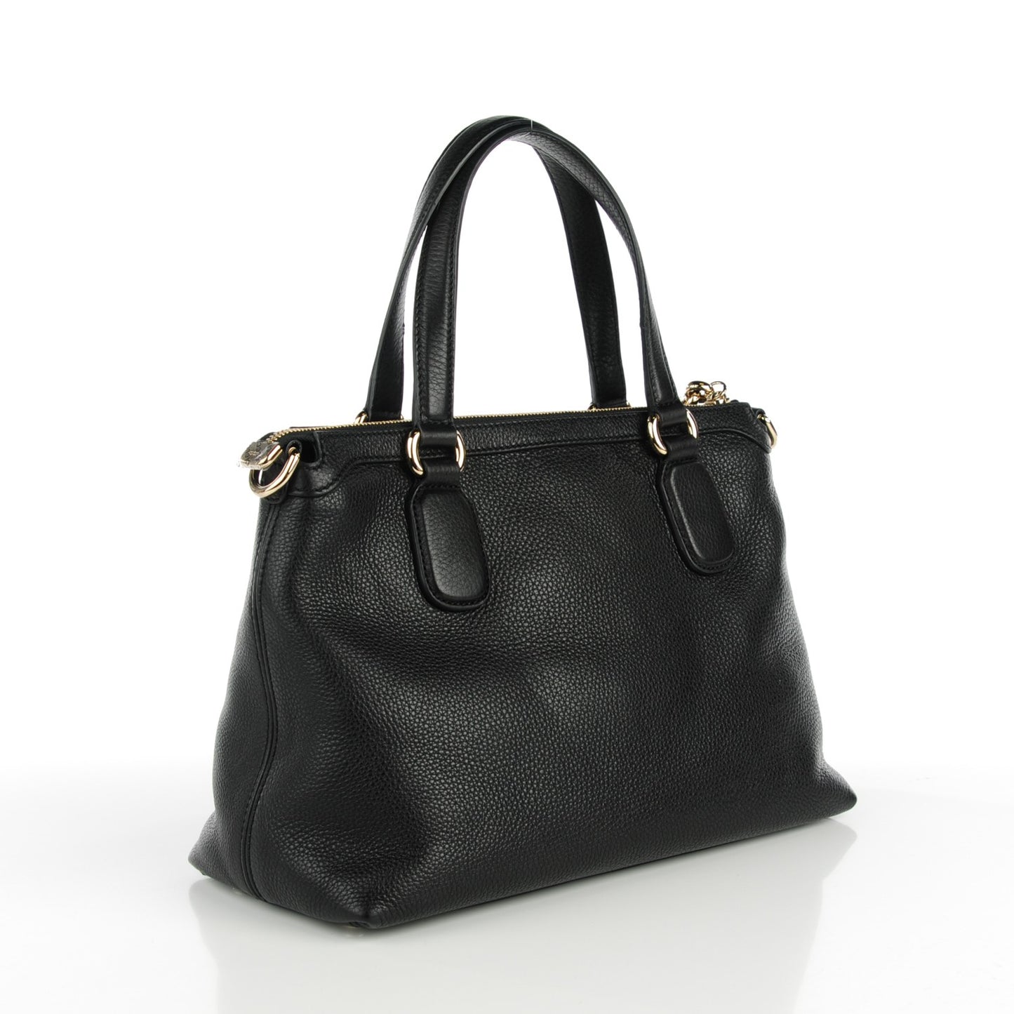 Cellarius Calfskin Small Soho Top Handle Satchel Black