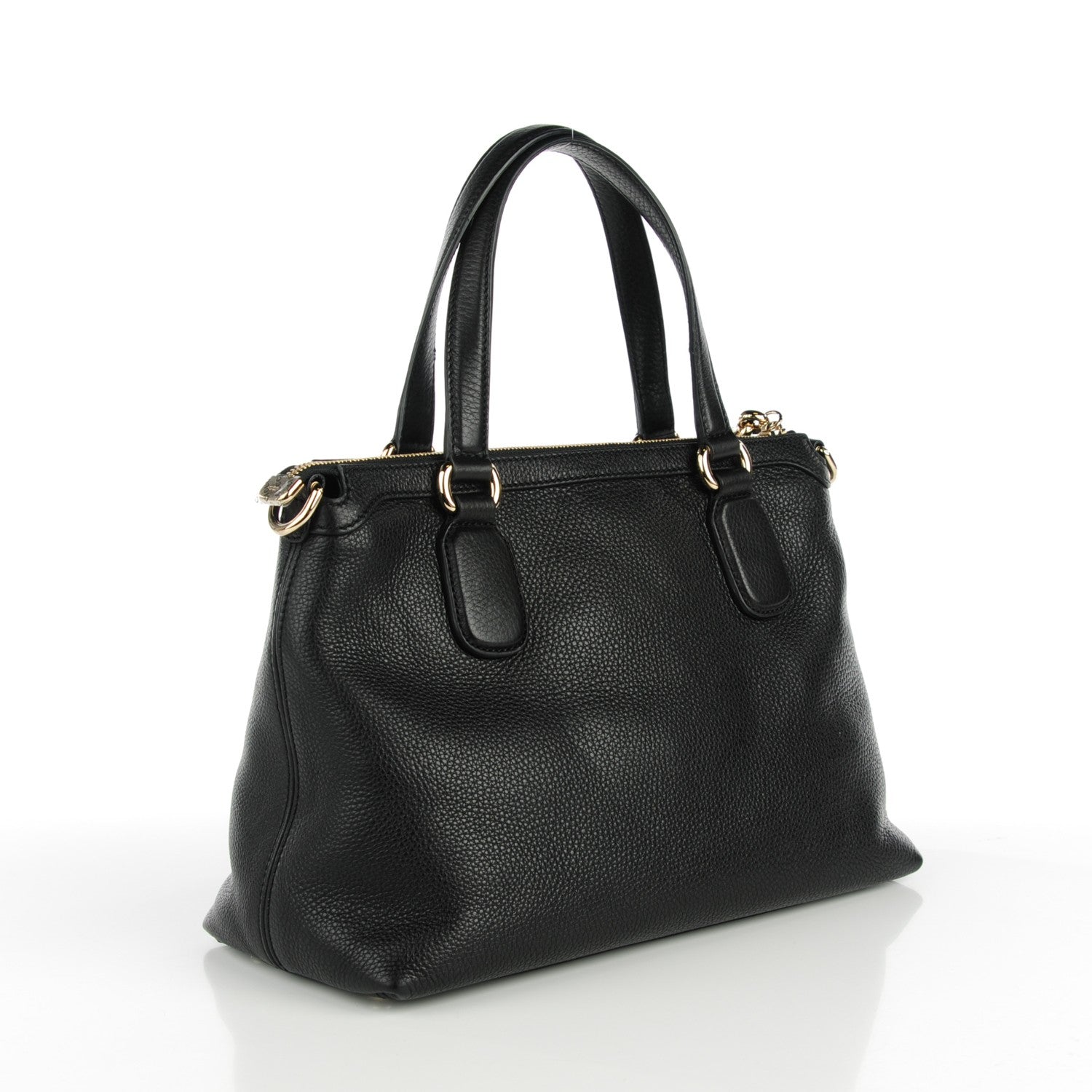 Gucci Cellarius Calfskin Small Soho Top Handle Satchel Black 3 of 7