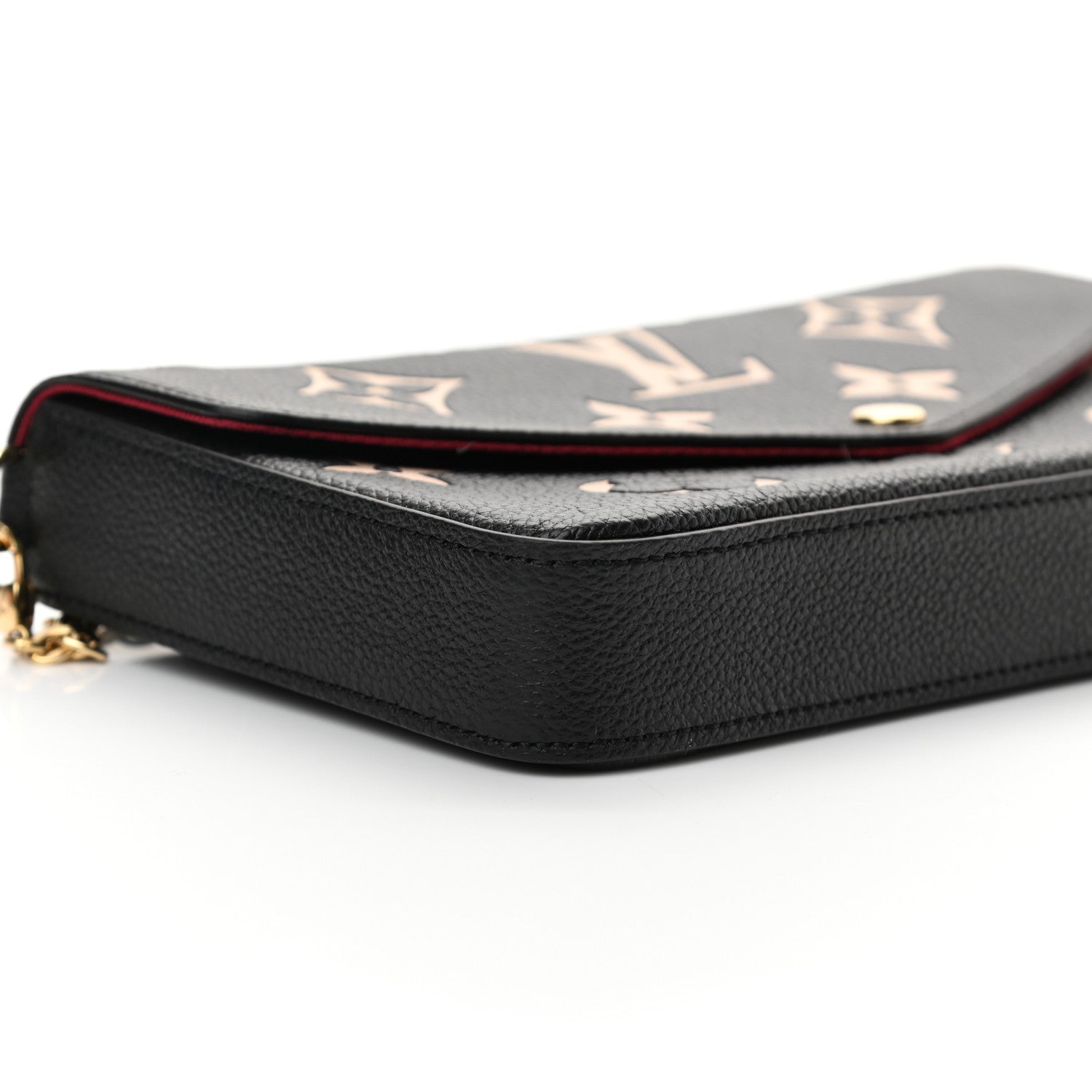Louis Vuitton Empreinte Monogram Giant Felicie Pochette Black Beige 10 of 12