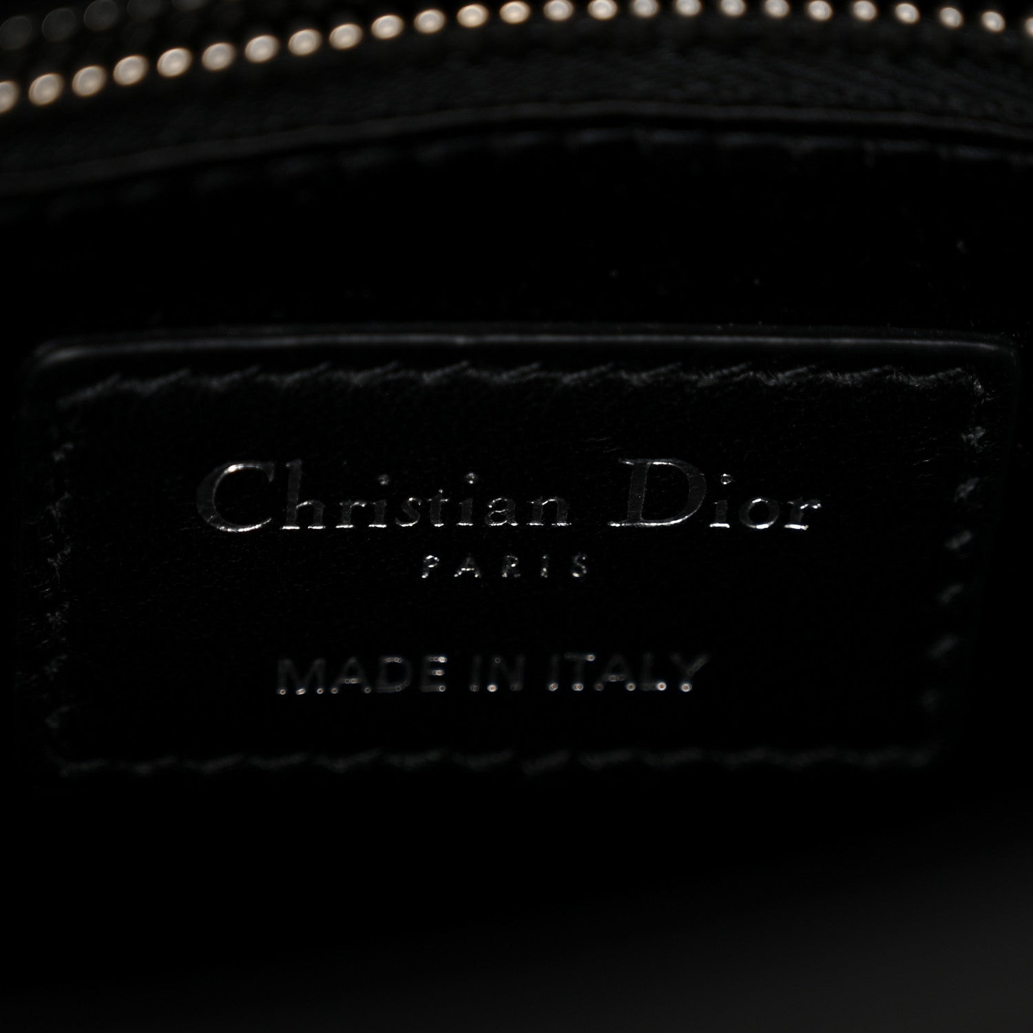 Christian Dior Satin Crystal Cannage Mini Lady Dior Black 6 of 13