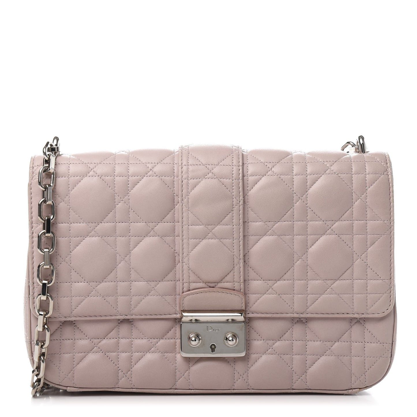 Lambskin Cannage Medium Miss Dior Flap Light Pink