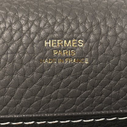 Hermes Taurillon Clemence Sac Roulis 23 Etain 6 of 9