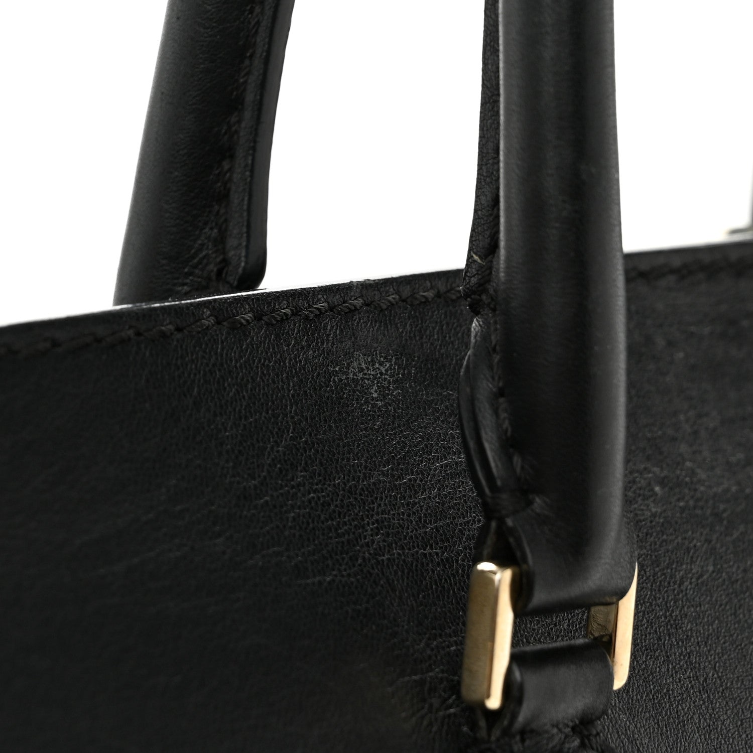 Valentino Garavani Vitello Rockstud Double Handle Tote Black 11 of 14