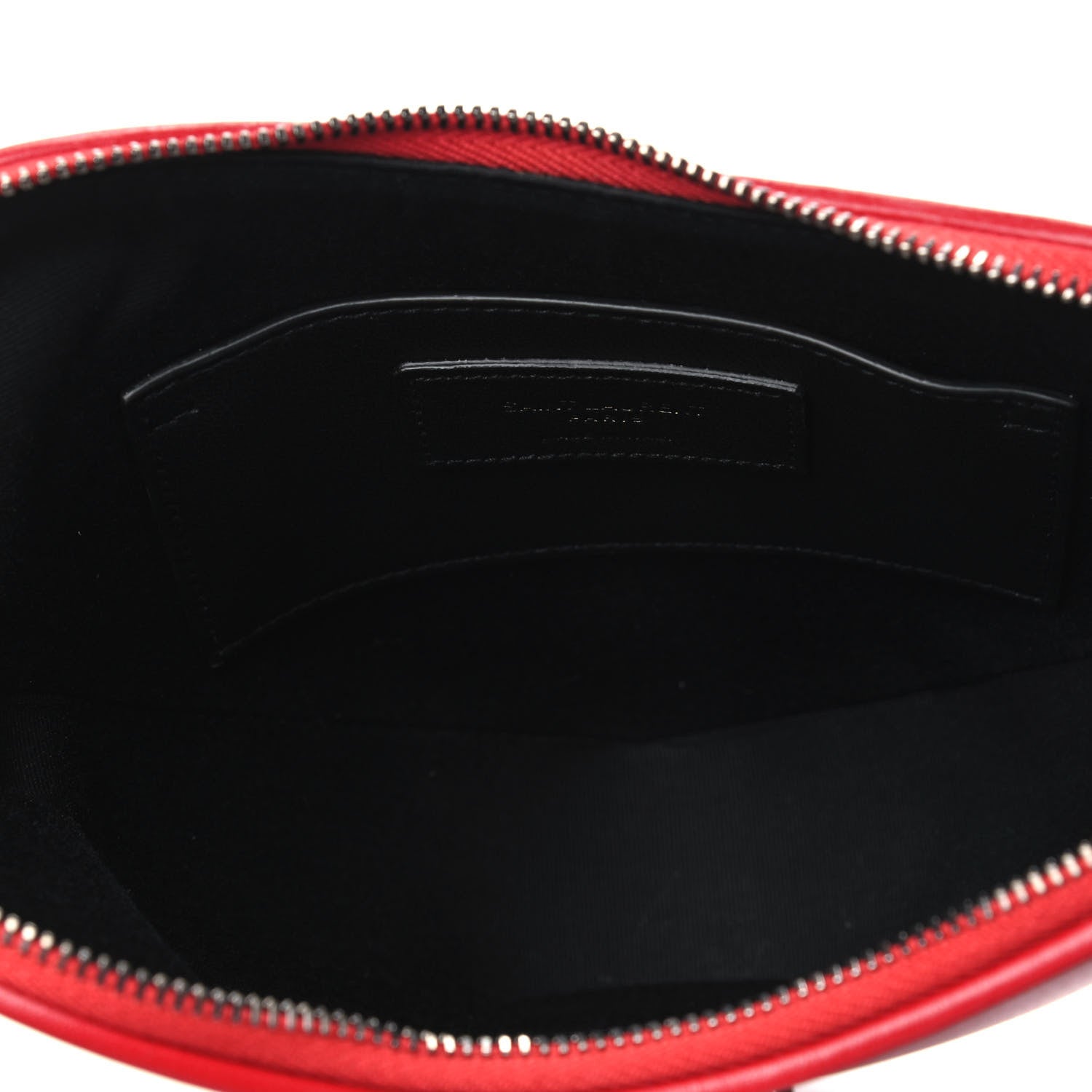 Saint Laurent Calfskin Heart Monogram Crossbody Red 4 of 4