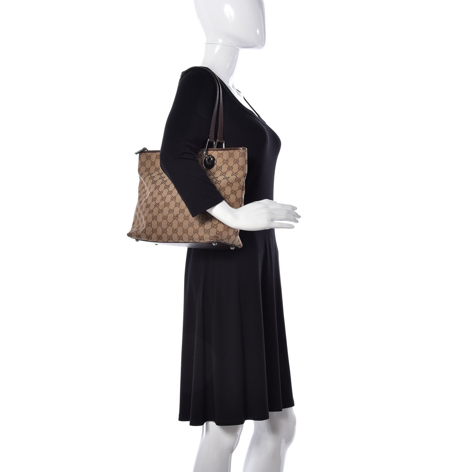 Gucci Monogram Eclipse Tote Brown 2 of 14