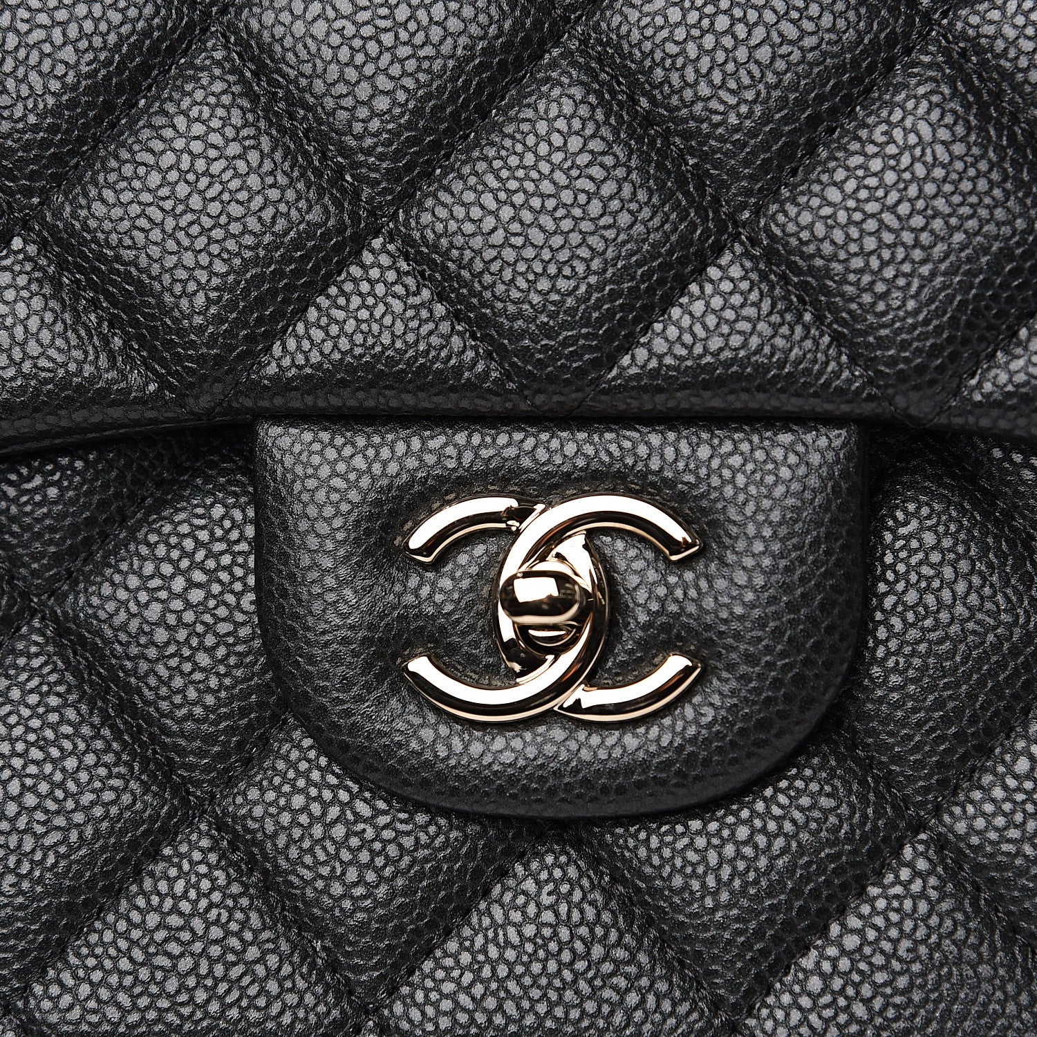 Chanel Caviar Quilted Jumbo Double Flap Grey 7 of 11