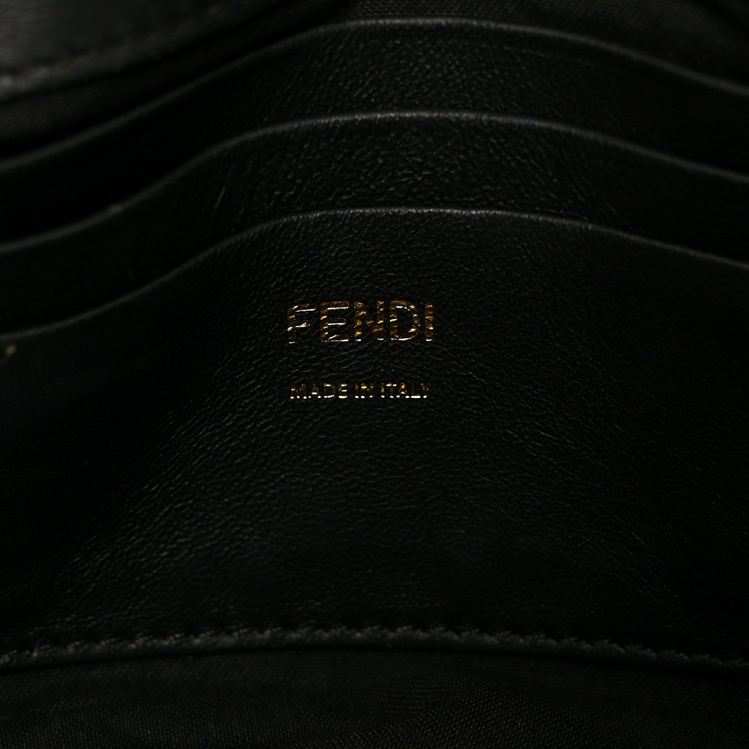 Fendi Nappa FF 1974 Embossed Mini Baguette Black 6 of 8