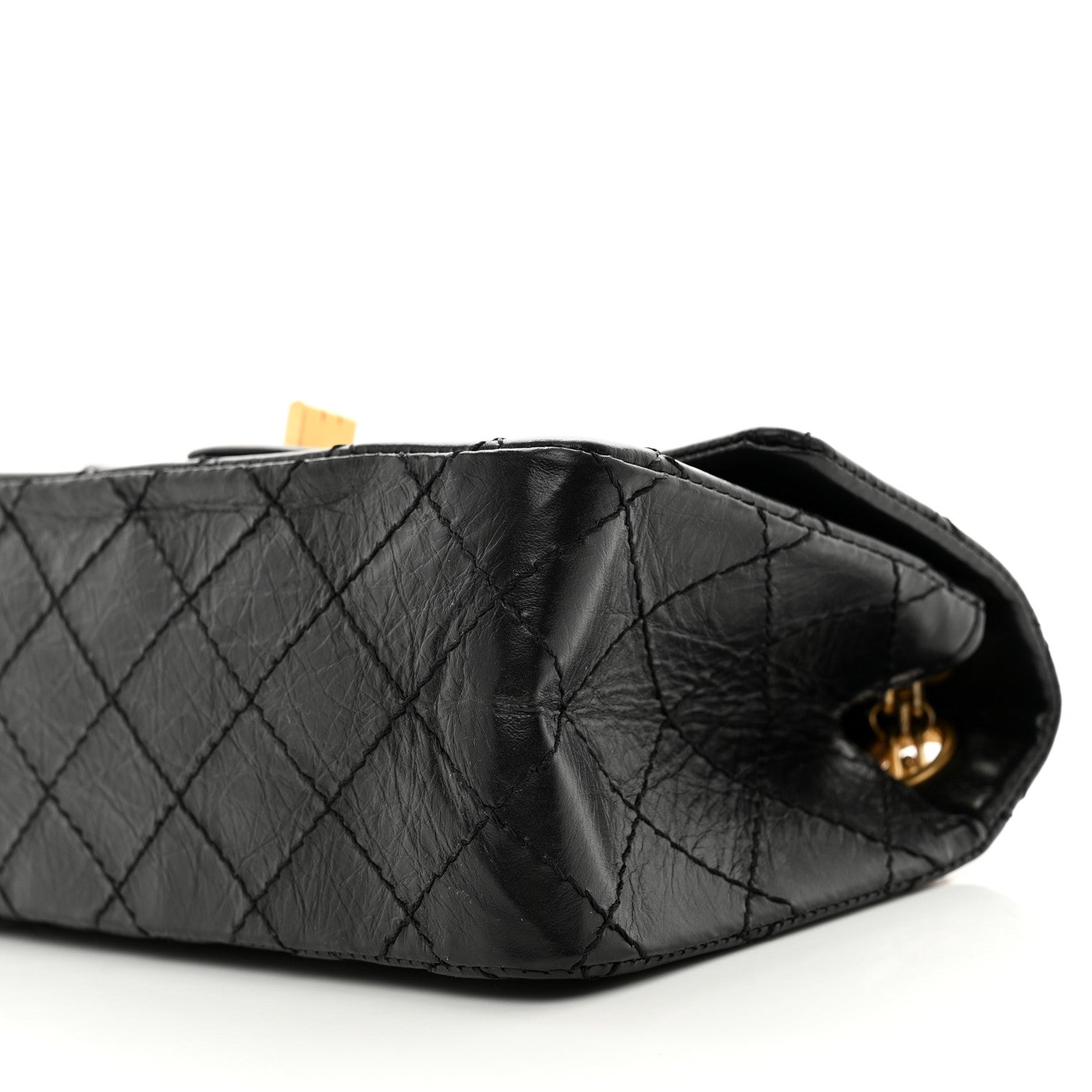 Chanel Aged Calfskin Quilted 2.55 Reissue Mini Flap Black 10 of 11