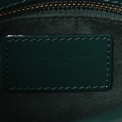 Christian Dior Patent Cannage Mini Lady Dior Pine Green 6 of 9