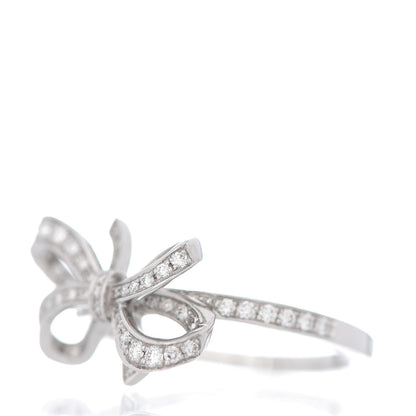 Tiffany Platinum Diamond .20ct Double Bow Ring 52 6 3 of 6