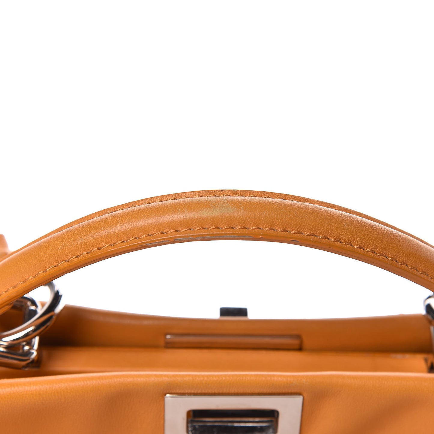Nappa Mini Peekaboo Iconic Satchel Giallo Syrup