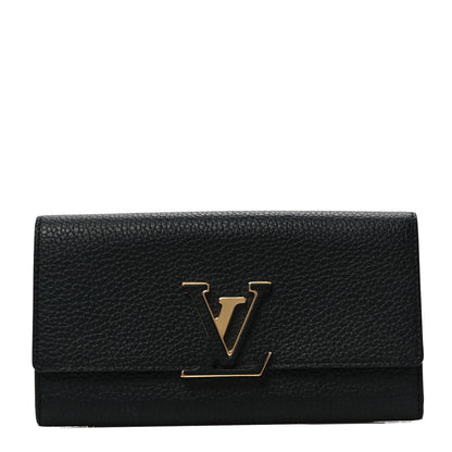 Louis Vuitton Taurillon Capucines Wallet Black 1 of 7