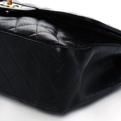 Chanel Caviar Quilted Jumbo Double Flap Black 6 of 10