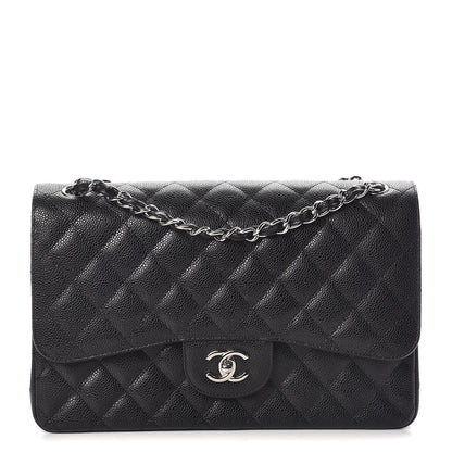 Chanel Caviar Quilted Jumbo Double Flap Black 1 of 9