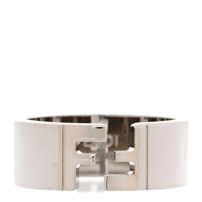 Fendi Metal FF Ring Orosoft M 63 10.25 Silver 1 of 7