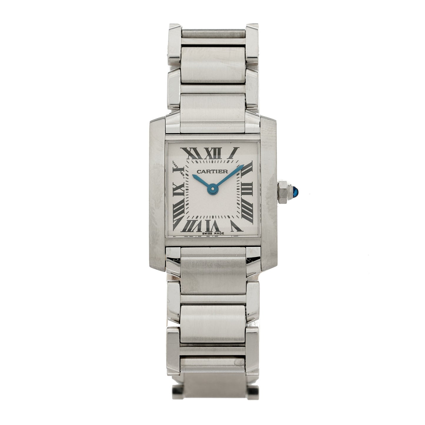 Stainless Steel 20mm Tank Francaise Quartz Watch