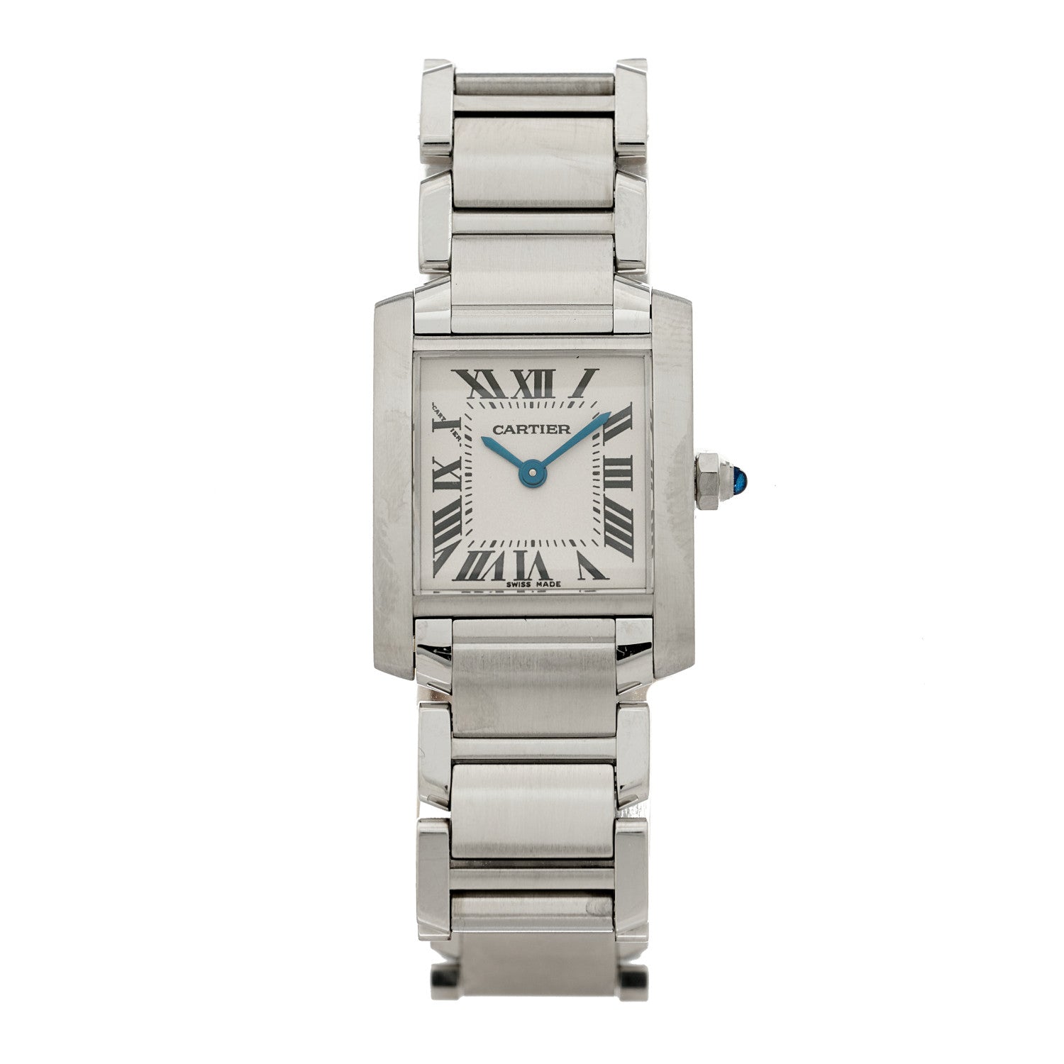 Cartier Stainless Steel 20mm Tank Francaise Quartz Watch 1 of 4