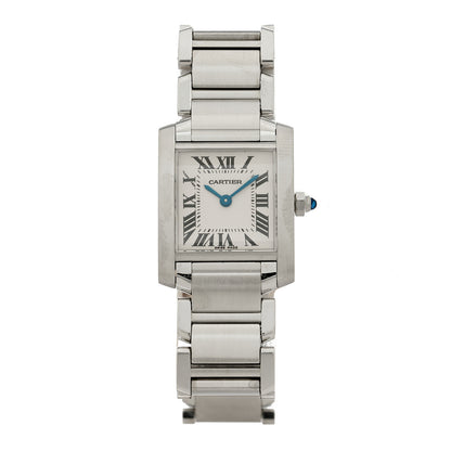 Cartier Stainless Steel 20mm Tank Francaise Quartz Watch 1 of 4