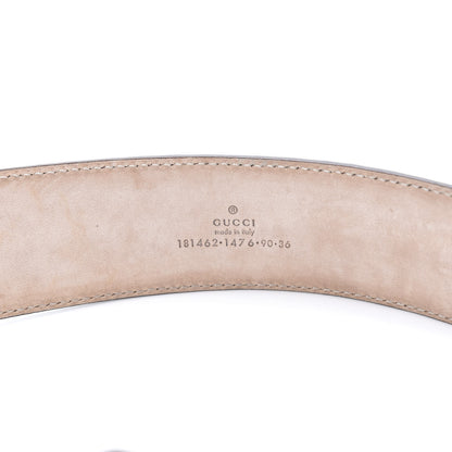 Gucci Metallic Guccissima Signature Belt 90 36 Dark Brown 3 of 6