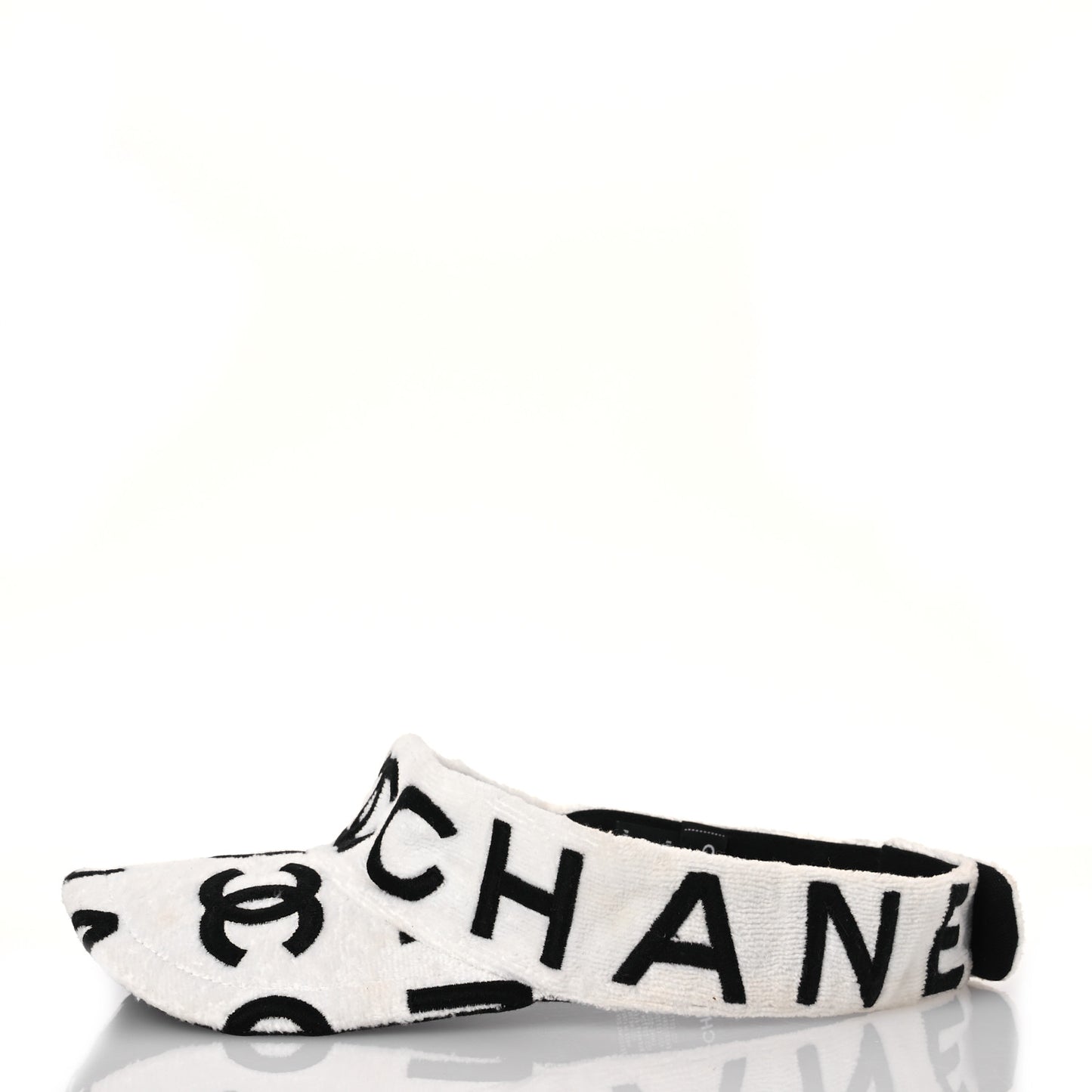 Terry Cotton Logo CC Visor Ecru White