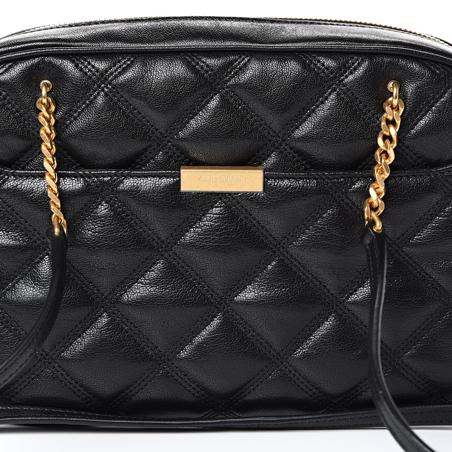 Saint Laurent Lambskin Quilted Becky Camera Shoulder Bag Black 7 of 10