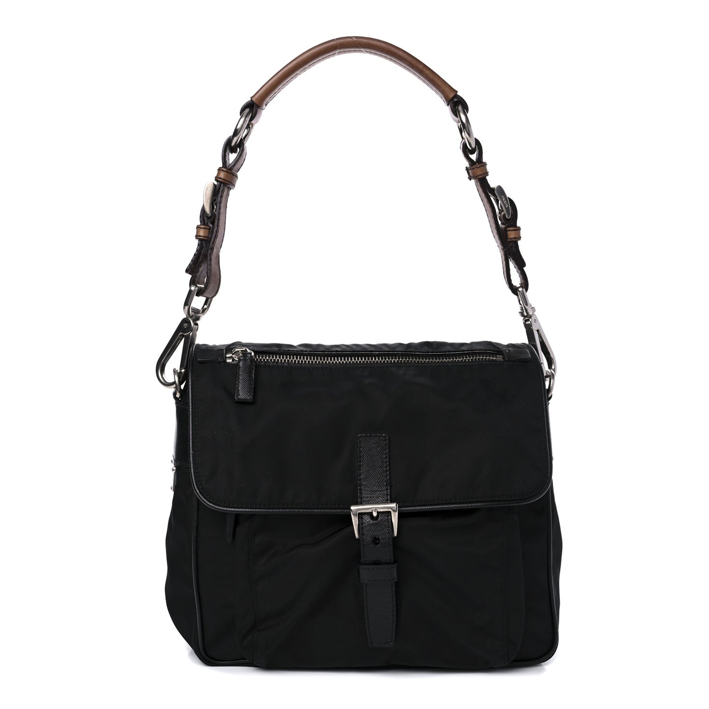 Nylon Vela Shoulder Bag Black