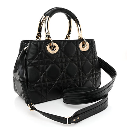 Christian Dior Calfskin Cannage Small The Lady 95.22 Black 3 of 11